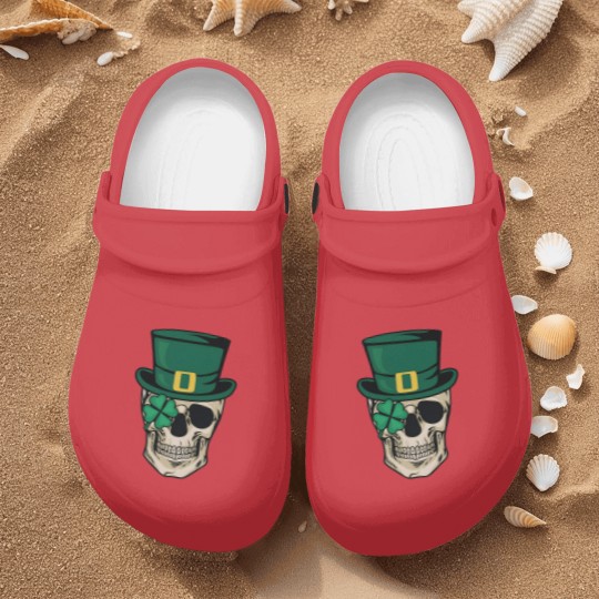 Discover Skull St Patrick's Day Nurse Clogs, Horror St Patrick's Day Nurse Clogs, Lucky Irish Nurse Clogs, Shamrock Nurse Clogs