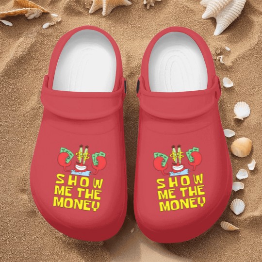 Discover Mr Krabs Show Me The Money Nurse Clogs