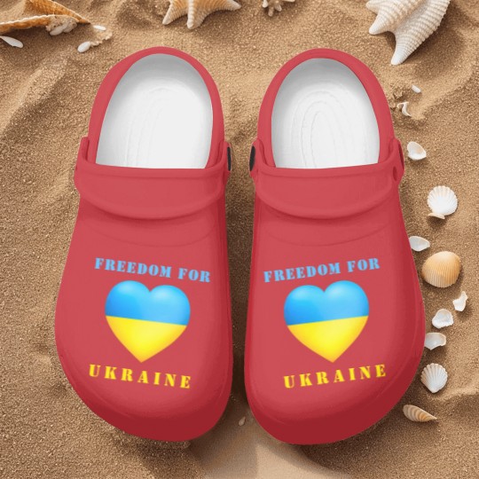 Discover Freedom For Ukraine Support  - Ukraine Flag Nurse Clogs