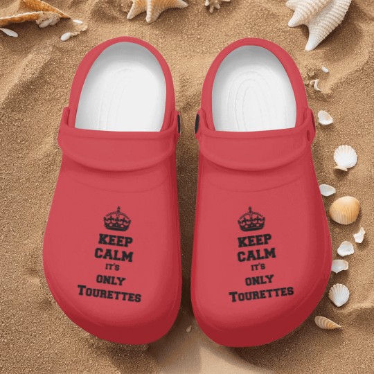 Discover Keep calm it's only Tourettes Nurse Clogs