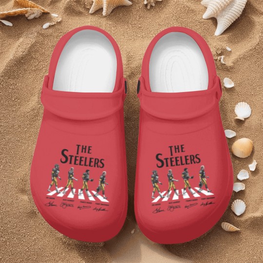 Discover The Stee lers Walking Abbey Road Signatures Nurse Clogs