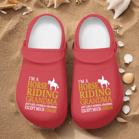 Discover I'm A Horse Riding Grandma Nurse Clogs