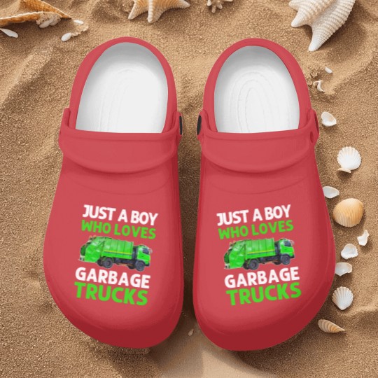 Discover Just A Boy Who Loves Garbage Trucks Nurse Clogs
