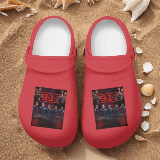 Discover 9-1-1  Cast Purple Red Haze Nurse Clogs