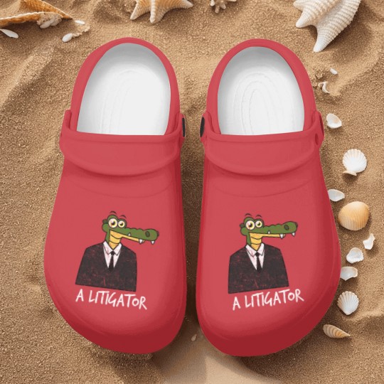 Discover A Litigator Alligator Lawyer Attorney Law Distress Nurse Clogs