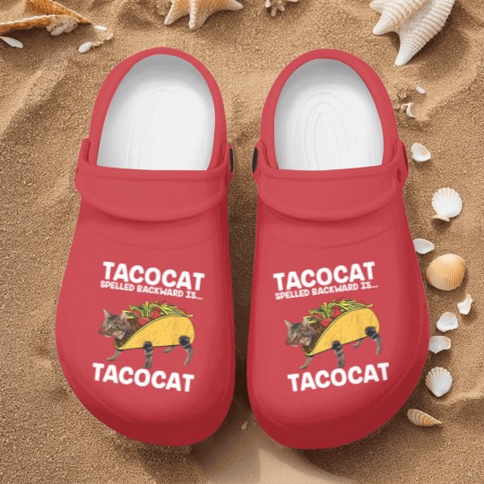 Discover Funny Taco Cat Vintage Nurse Clogs