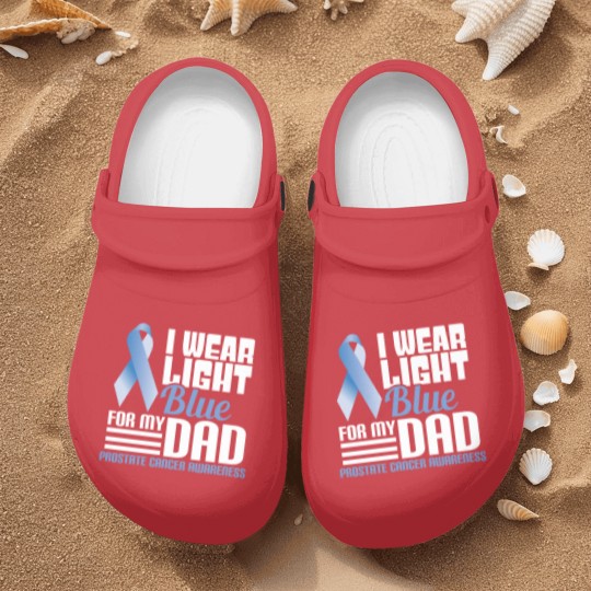 Discover I Wear Light Blue For Dad Nurse Clogs Prostate Cancer