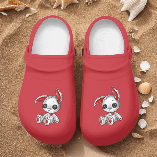 Discover Goth Bunny Cute Gothic White Bunny Nurse Clogs