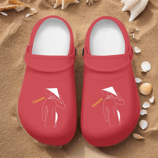 Discover Unisex Ao Dai Uniform Nurse Clogs