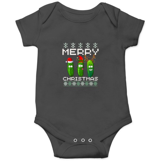 Discover Pickle Lover Xmas Lighting Santa Ugly Pickle Onesies