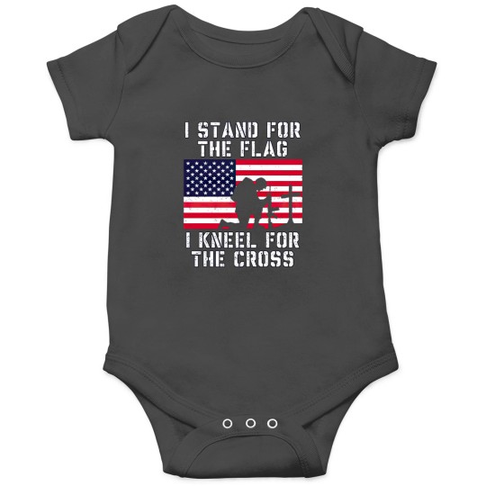Discover I Stand for The Flag I Kneel for The Cross Onesies