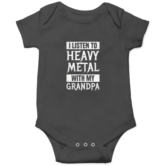 Discover i listen to heavy metal with my grandpa metal music Onesies