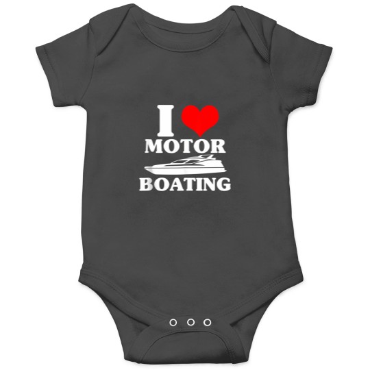 Discover boater i love motor boating funny boating Onesies