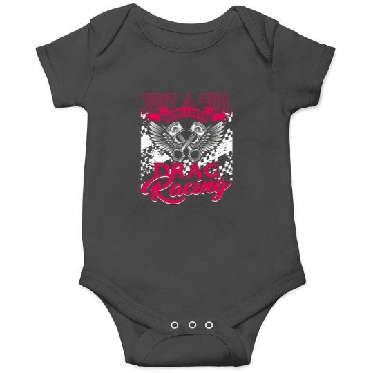 Discover Just a Girl who Loves Drag Racing Women Drag Race Gift Onesies