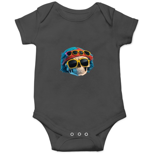 Discover Savage Swag Edgy Gangster Skull Design for Rebels Onesies