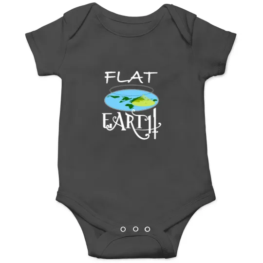 Discover Flat Earth (Black) Onesies
