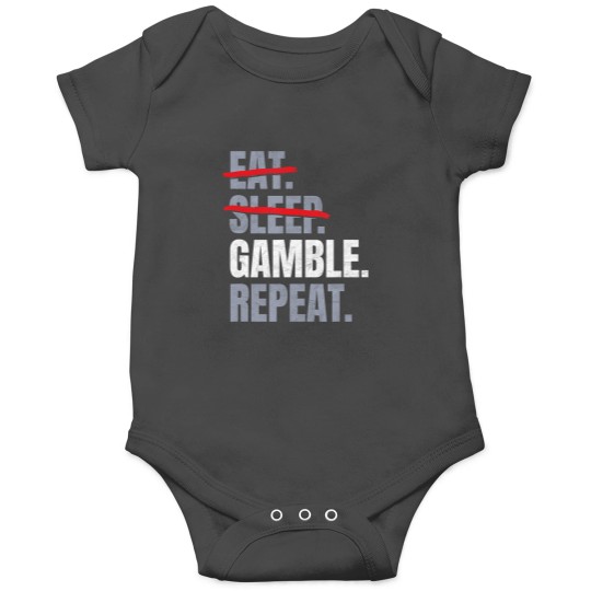 Discover eat sleep gamble repeat slot machine casino lover jackpot t Onesies
