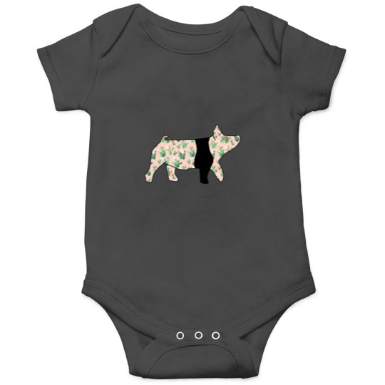 Discover cactus show pig Sticker Onesies