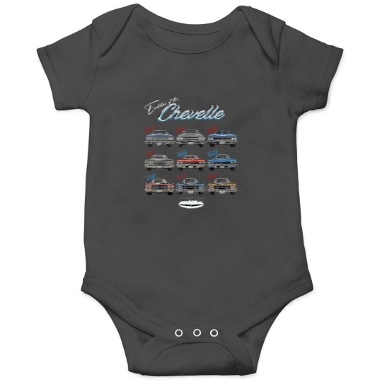 Discover evolution of the chevelle,ss,hotrod,muscle car,ss454,ss427 t Onesies