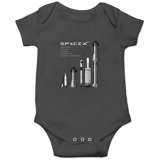 Discover SpaceX Rockets - Starship, Falcon Heavy, Falcon 9 Onesies