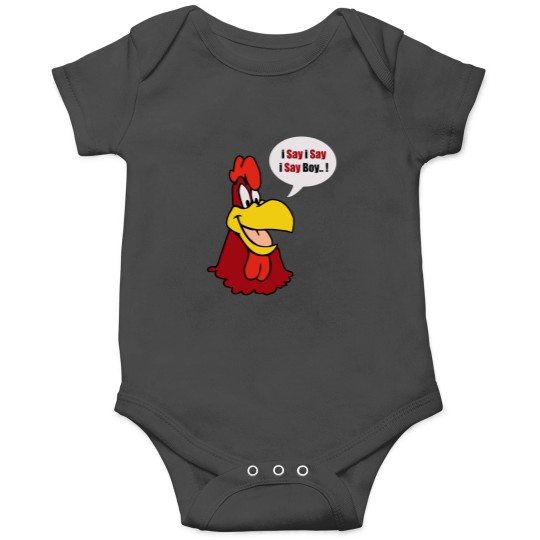 Discover Men_s Foghorn Leghorn T-Shirt Black Tee Onesies