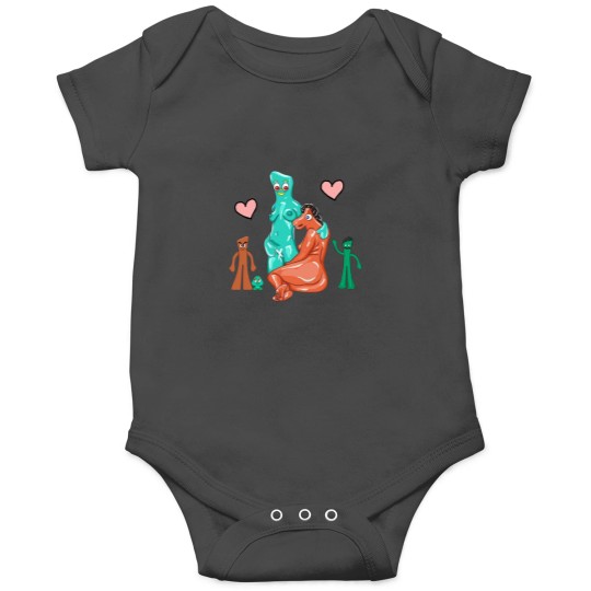 Discover Sumper Gumby And pokey cartoons Gumby and pokey Onesies