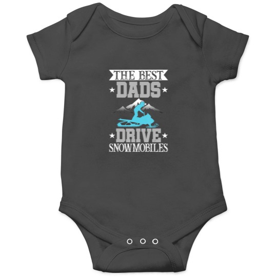 Discover the dads drive snowmobiles fathers day snow sled Onesies