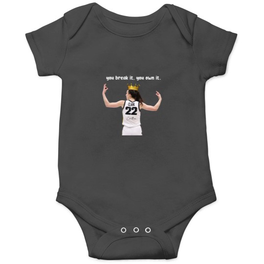 Discover Caitlin Clark you break it, you own itT-Shirt Onesies