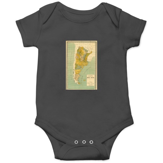 Discover Vintage Map of Argentina (1910) Onesies
