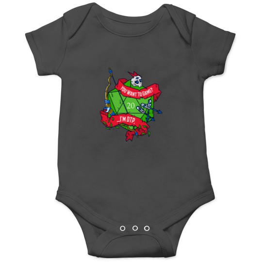 Discover You Want To Game …I’m DTP. (BOW) – D20 Table-top-Gaming Onesies