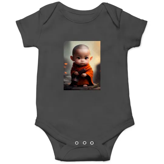 Discover Baby Shaolin Monk  cute baby Onesies