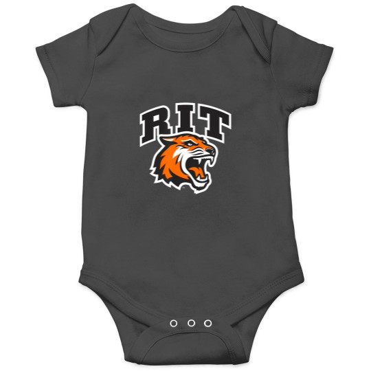 Discover rochester institute of technology rit tiger stacked logo Onesies