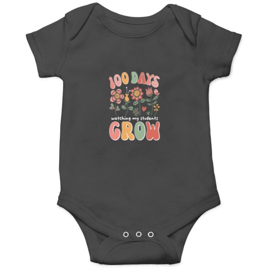 Discover 100 Days Growing Boho Flowers Teacher 100th Day Onesies