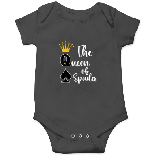 Discover the queen of spades funny spades wos baseball Onesies