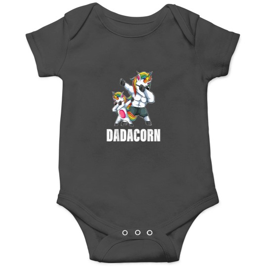 Discover Dadacorn Dadicorn Daddycorn Unicorn Dad Baby Fat Onesies
