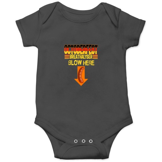 Discover Breathalyzer Blow Here Oktoberfest Costume Funny Onesies
