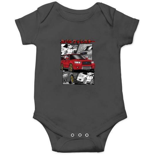 Discover JDM Red Subie Forester STi Onesies