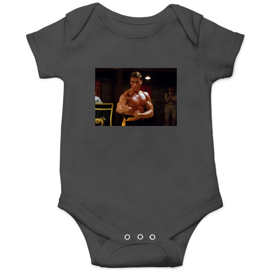 Discover Jean Claude van Damme fighting in the Bloodsport kumite Onesies