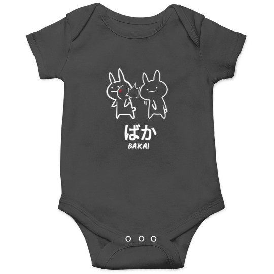 Discover Funny Anime Baka Rabbit Slap Black Onesies