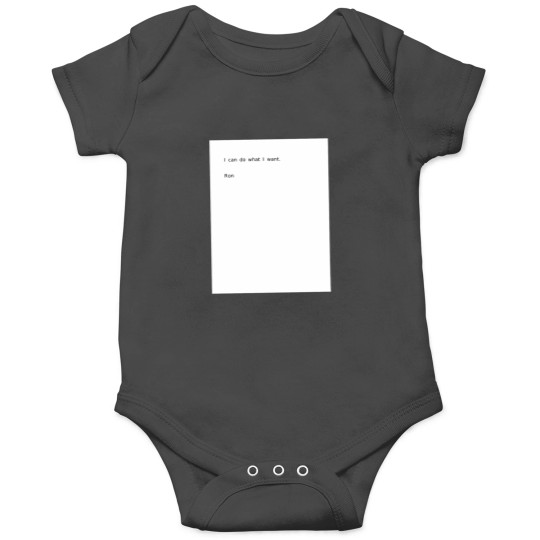 Discover I Can Do What I Want. Ron Swanson's Permit Onesies