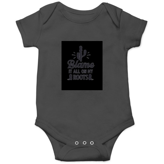 Discover Blame it all my Roots black Cactie Onesies