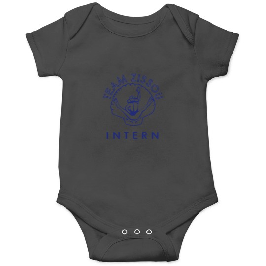 Discover Team Zissou Intern (blue text) Onesies