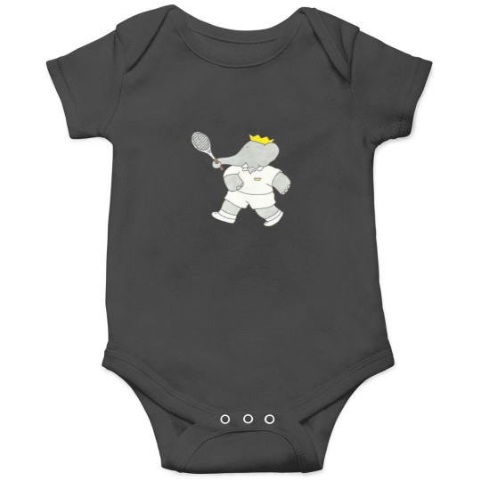 Discover Babar playing tennis Onesies