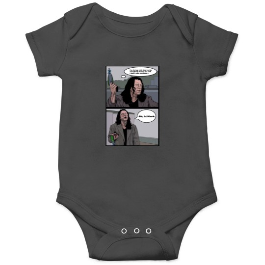 Discover Tommy Wiseau Oh Hi Mark Onesies