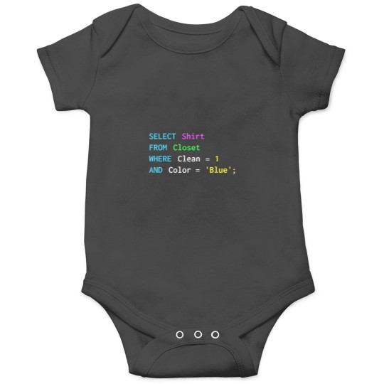 Discover Funny SQL design for SQL programmers, DBA, and DB admins Onesies