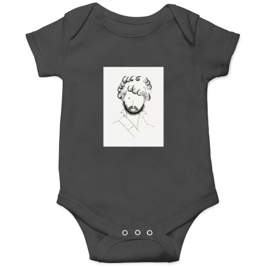Discover Vintage Guy Line Drawing by Charles Martin Onesies