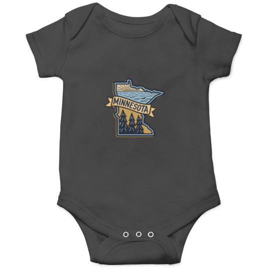 Discover MINNESOTA Trees and Loon Onesies