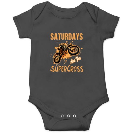 Discover Supercross Saturdays Are For Supercross MX Racing Biker Dirt Bike Onesies