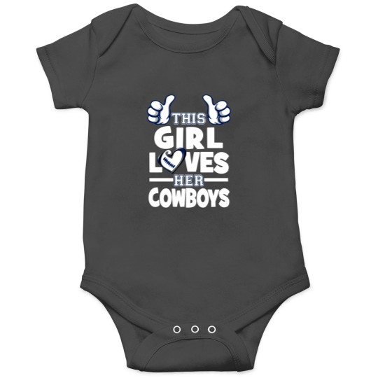Discover This Girl Loves Her  Football , Vtg Dallas , Dallas Sweat, Sunday Foot Onesies