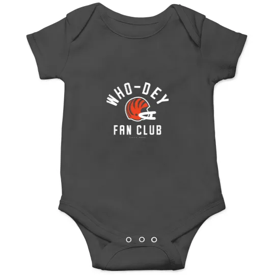 Discover Cincinnati Ben gals - Vintage 1990_s Who Dey Fan Club (White Text) Onesies